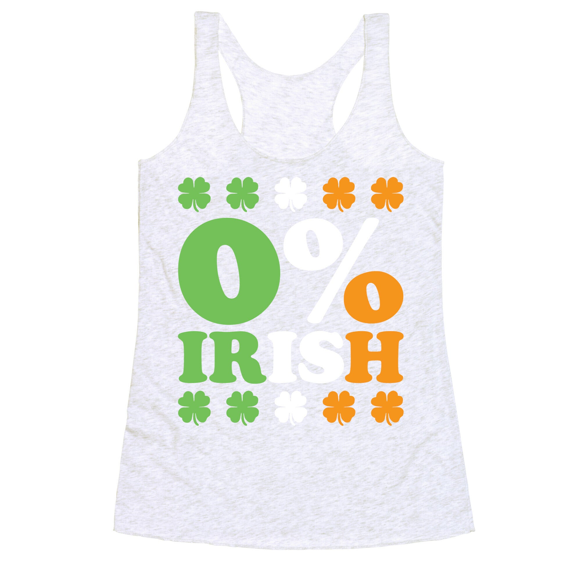 Zero Percent Irish Racerback Tank